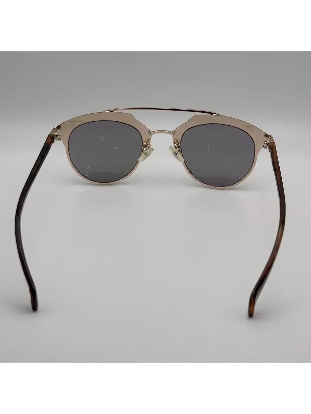 Betsey Johnson Gold Aviator-Style Sunglasses with Tortoiseshell Arms